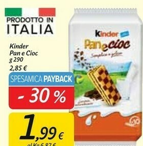 Carrefour Market Kinder pan e cioc offerta