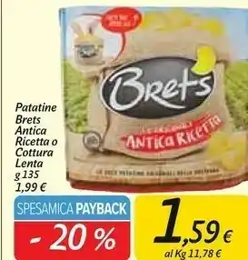 Carrefour Market Bret's antica ricetta patatina 135 g offerta