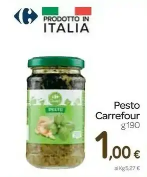 Carrefour Express Carrefour - pesto 190 g(ml) offerta