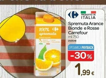 Carrefour Express Spremuta arance bionde e rosse offerta
