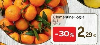 Carrefour Express Clementine foglia offerta