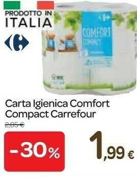 Carrefour carta igienica comfort compact