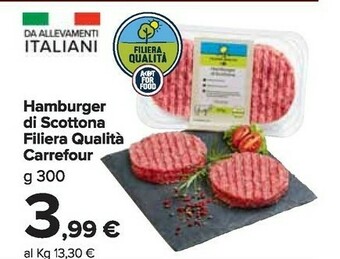 Carrefour Market Hamburger offerta