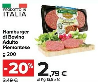 Carrefour Market Hamburger offerta
