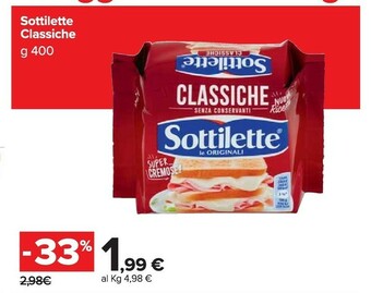 Carrefour Market Sottilette offerta