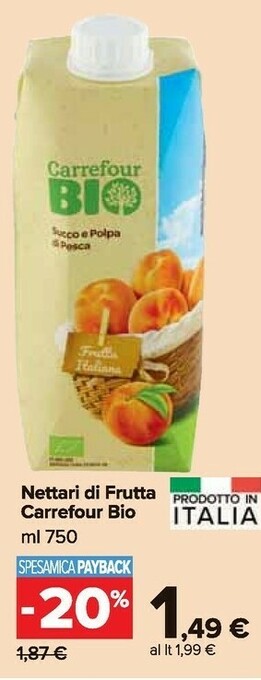 Carrefour Market Succhi di frutta offerta