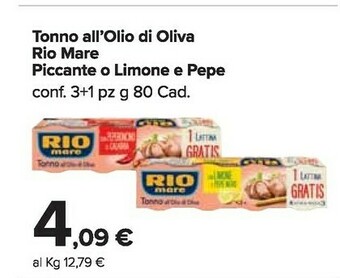 Carrefour Market Tonno rio mare offerta