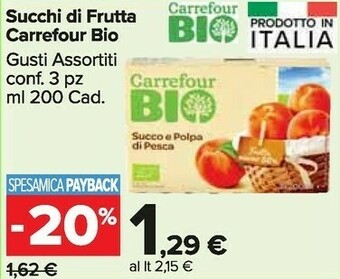 Carrefour Market Succhi di frutta offerta