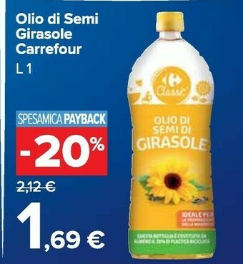 Carrefour Market Olio di semi offerta