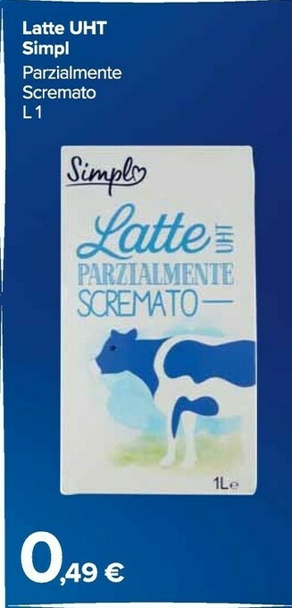 Carrefour Market Latte parzialmente scremato offerta