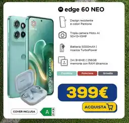 Euronics motorola edge 60 NEO offerta
