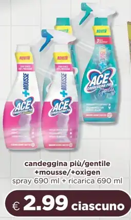 Acqua & Sapone ACE candeggina più/gentile +mousse/+oxigen offerta