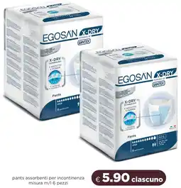Acqua & Sapone EGOSAN X-DRY pants assorbenti per incontinenza offerta