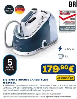 Euronics BRAUN SISTEMA STIRANTE CARESTYLE 5 offerta