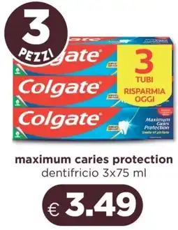 Acqua & Sapone Colgate maximum caries protection dentifricio offerta