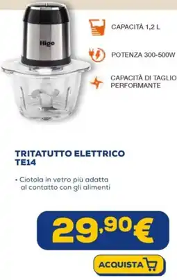 Euronics Higo tritatutto elettrico TE14 offerta