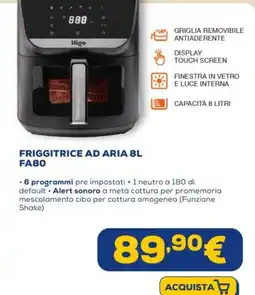 Euronics Higo friggitrice ad aria 8L FA80 offerta