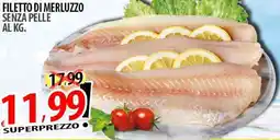 Il Genio Supermercato Filetto di merluzzo senza pelle offerta