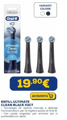 Euronics Oral B refill ultimate clean blacK ХЗСТ offerta