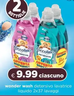 Acqua & Sapone Coccolino wonder wash detersivo lavatrice liquido offerta