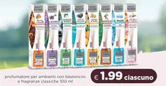 SWEET HOME profumatore per ambienti con bastoncini e fragranze classiche