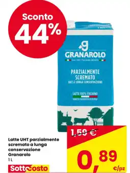 Eurospar Latte UHT parzialmente scremato a lunga conservazione Granarolo offerta