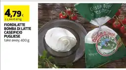 Coop FIORDILATTE BOMBA DI LATTE CASEIFICIO PUGLIESE offerta