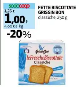 Coop Fette Biscottate Grissin Bon offerta