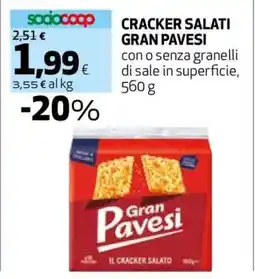 Coop Cracker Salati Gran Pavesi offerta