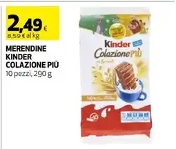 Coop MERENDINE KINDER COLAZIONE PIÙ offerta