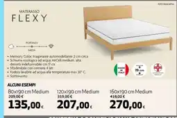 Coop Materasso Flexy 80x190 cm Medium offerta