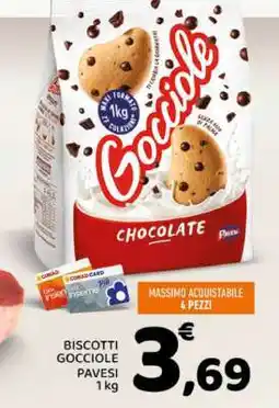 Conad Biscotti Gocciole Pavesi offerta