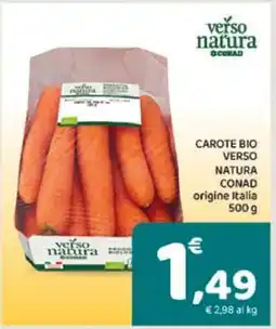 Conad CAROTE BIO VERSO NATURA CONAD offerta