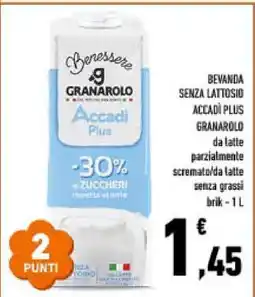 Conad BEVANDA SENZA LATTOSIO ACCADÌ PLUS GRANAROLO offerta