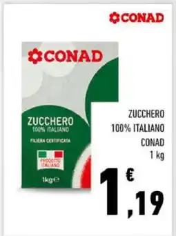 Conad ZUCCHERO 100% ITALIANO offerta