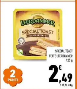 Conad SPECIAL TOAST FETTE LEERDAMMER offerta