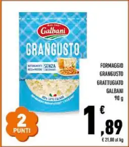 Conad FORMAGGIO GRANGUSTO GRATTUGIATO GALBANI offerta
