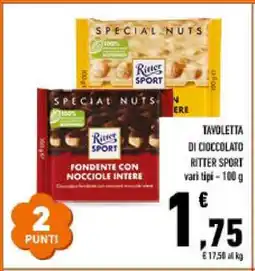 Conad Tavoletta di Cioccolato Ritter Sport offerta