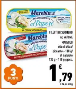 Conad FILETTI DI SGOMBRO AL VAPORE offerta