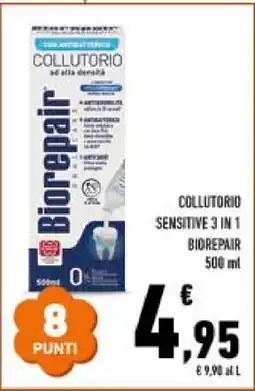 Conad COLLUTORIO SENSITIVE 3 IN 1 BIOREPAIR 500 ml offerta