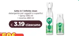 Acqua & Sapone Cif tutto in 1 infinite clean offerta