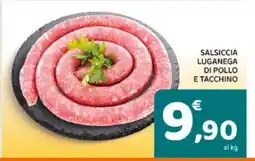 Conad Salsiccia Luganega di Pollo e Tacchino offerta