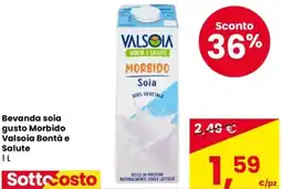 Despar Bevanda soia gusto Morbido Valsoia Bontà e Salute offerta
