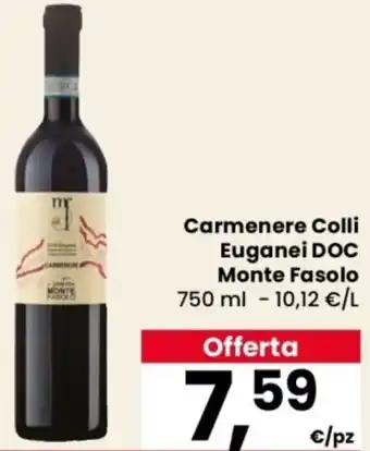 Despar Carmenere Colli Euganei DOC Monte Fasolo offerta