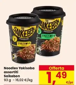 Despar Noodles Yakisoba Saikebon offerta