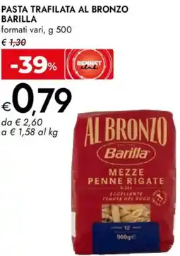 Bennet Pasta trafilata al bronzo BARILLA offerta
