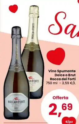 Despar Vino Spumante Dolce o Brut Rocca dei Forti offerta