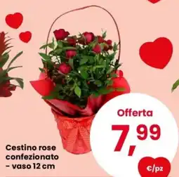 Despar Cestino rose confezionato offerta