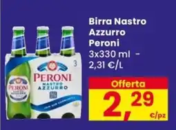 Despar Birra Nastro Azzurro Peroni offerta