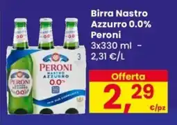Despar Birra Nastro Azzurro 0.0% Peroni offerta